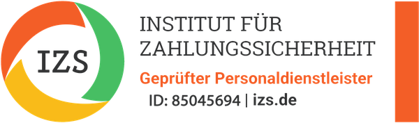 IZS – Institut für Zahlungssicherheit: Geprüfter Personaldienstleister, ID 85045694
